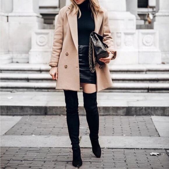 NWOT DKNY Black Over the Knee Tall Suede Boots 8.5 - Picture 2 of 10